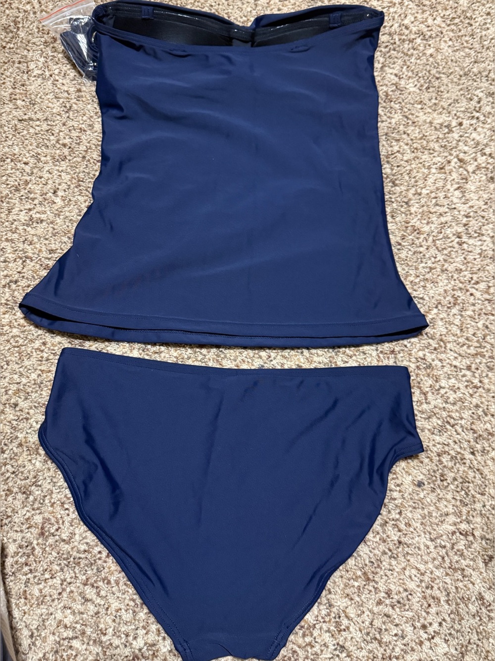 Navy Blue Women's Tankini Set Womens Size S NWT - Picture 5 of 9